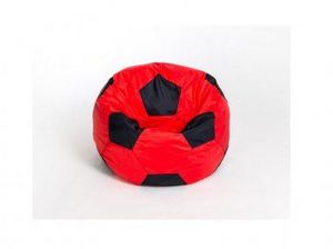 Кресло-мешок Мяч малый красно-черное в Качканаре - kachkanar.ok-mebel.com | фото 1