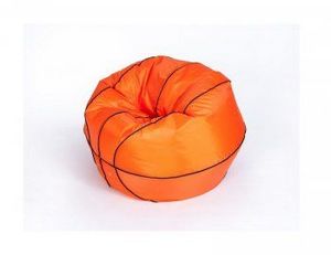Кресло-мешок Баскетбольный мяч малый оранжево-черное в Качканаре - kachkanar.ok-mebel.com | фото 3