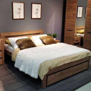 АФИНА А3 Кровать 1600 (крафт) в Качканаре - kachkanar.ok-mebel.com | фото 4