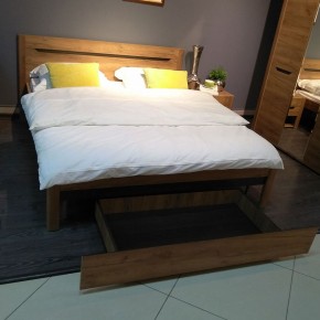 АФИНА А3 Кровать 1600 (крафт) в Качканаре - kachkanar.ok-mebel.com | фото 5