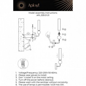 Бра Aployt Gienia APL.339.01.01 в Качканаре - kachkanar.ok-mebel.com | фото 2