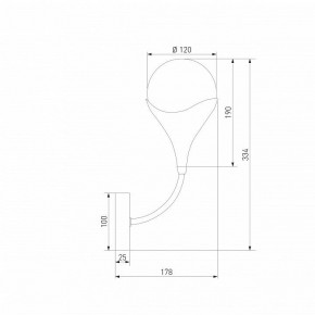 Бра Eurosvet Calyx 60168/1 латунь в Качканаре - kachkanar.ok-mebel.com | фото 3