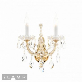 Бра iLamp Diamond W6071-2 GD+CL в Качканаре - kachkanar.ok-mebel.com | фото 2