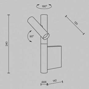 Бра Maytoni Utility MOD433WL-L3BS3K в Качканаре - kachkanar.ok-mebel.com | фото 4
