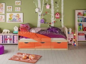 ДЕЛЬФИН Кровать 1600 (Оранжевый металлик) в Качканаре - kachkanar.ok-mebel.com | фото