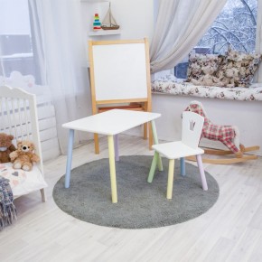 Детский комплект стол и стул «Корона» Rolti Baby (белый/цветной, массив березы/мдф) в Качканаре - kachkanar.ok-mebel.com | фото 2