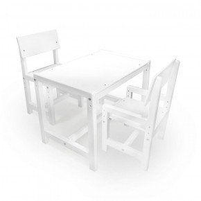 Детский растущий комплект стол и два стула  Я САМ "Лофт" (Белый, Белый) в Качканаре - kachkanar.ok-mebel.com | фото