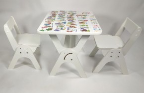 Детский растущий стол-парта и два стула Я САМ "Умка-Дуо" (Алфавит) в Качканаре - kachkanar.ok-mebel.com | фото 1