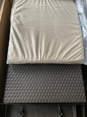 Диван пластиковый Корфу Макс (Corfu love seat max) коричневый в Качканаре - kachkanar.ok-mebel.com | фото 5