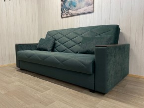 Диван Престиж-15 (НПБ+МДФ) велюр Sensey bottle green в Качканаре - kachkanar.ok-mebel.com | фото