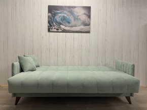 Диван Престиж-3 (НПБ) велюр Sensey mist green в Качканаре - kachkanar.ok-mebel.com | фото 3