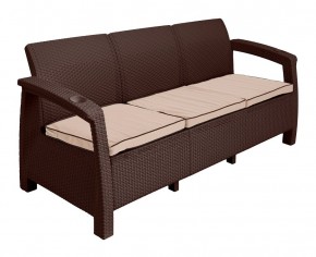 Диван Yalta Premium Sofa 3 Set (Ялта) шоколадный (+подушки под спину) в Качканаре - kachkanar.ok-mebel.com | фото 2