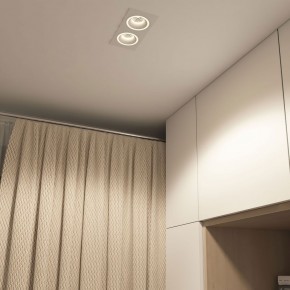 DK2062-WH Встраиваемый светильник, IP 20, до 15 Вт, GU10, LED, белый, алюминий в Качканаре - kachkanar.ok-mebel.com | фото 4