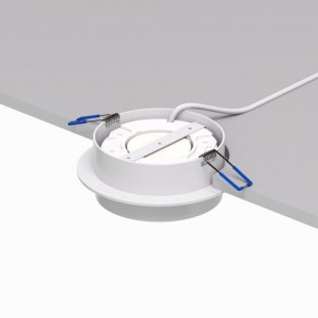 DK2090-WH Встраиваемый светильник FLAT, IP 20, до 15 Вт, GX53, LED, белый, алюминий в Качканаре - kachkanar.ok-mebel.com | фото 3