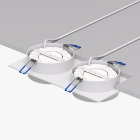 DK2092-WH Встраиваемый светильник FLAT, IP 20, до 15 Вт, GX53, LED, белый, алюминий в Качканаре - kachkanar.ok-mebel.com | фото 4
