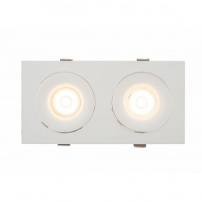 DK2122-WH Встраиваемый светильник, IP 20, 50 Вт, GU10, белый, алюминий в Качканаре - kachkanar.ok-mebel.com | фото