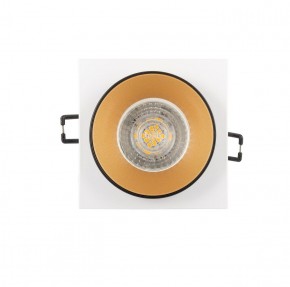 DK2402-GD Встраиваемый светильник, IP 20, 50 Вт, GU10, черный/золотой, алюминий в Качканаре - kachkanar.ok-mebel.com | фото 3