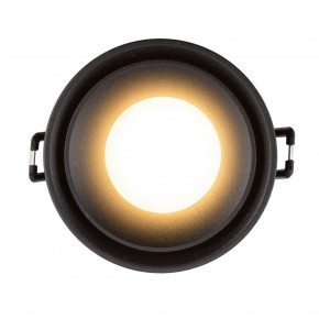 DK2403-BK Встраиваемый светильник влагозащ., IP 44, 10 Вт, GU10, черный, алюминий в Качканаре - kachkanar.ok-mebel.com | фото 3