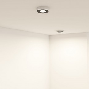 DK2440-WB Встраиваемый светильник DUAL 5+5 Вт, LED 4000K, IP 20, d90mm, белый/черный, алюминий/акрил в Качканаре - kachkanar.ok-mebel.com | фото