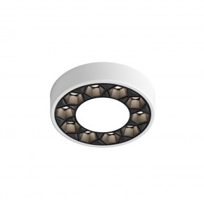 DK2440-WB Встраиваемый светильник DUAL 5+5 Вт, LED 4000K, IP 20, d90mm, белый/черный, алюминий/акрил в Качканаре - kachkanar.ok-mebel.com | фото 4