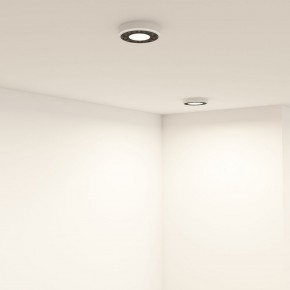 DK2440-WB Встраиваемый светильник DUAL 5+5 Вт, LED 4000K, IP 20, d90mm, белый/черный, алюминий/акрил в Качканаре - kachkanar.ok-mebel.com | фото 6