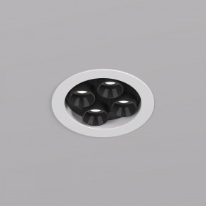 DK2510-WB Встраиваемый светильник SPACE со светодиодом d65 220V 8W 38° 4000К IP20 белый/черный алюминий в Качканаре - kachkanar.ok-mebel.com | фото