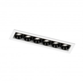 DK2514-WB Встраиваемый светильник SPACE со светодиодом L126mm 220V 10W 38° 4000К IP20 белый/черный алюминий в Качканаре - kachkanar.ok-mebel.com | фото 5