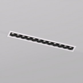 DK2515-WB Встраиваемый светильник SPACE со светодиодом L240mm 220V 20W 38° 4000К IP20 белый/черный алюминий в Качканаре - kachkanar.ok-mebel.com | фото