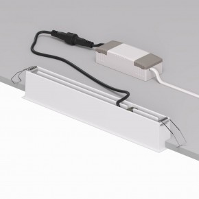 DK2515-WB Встраиваемый светильник SPACE со светодиодом L240mm 220V 20W 38° 4000К IP20 белый/черный алюминий в Качканаре - kachkanar.ok-mebel.com | фото 3