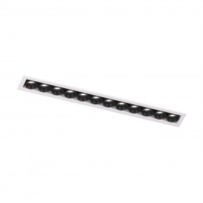 DK2515-WB Встраиваемый светильник SPACE со светодиодом L240mm 220V 20W 38° 4000К IP20 белый/черный алюминий в Качканаре - kachkanar.ok-mebel.com | фото 4