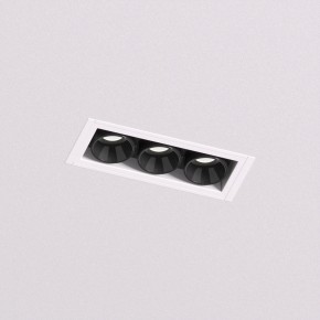 DK2530-WB Встраиваемый светильник SPACE со светодиодом под шпатлевку L69mm 220V 6W 38° 4000К IP20 белый/черный алюминий в Качканаре - kachkanar.ok-mebel.com | фото