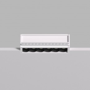 DK2531-WB Встраиваемый светильник SPACE со светодиодом под шпатлевку L126mm 220V 10W 38° 4000К IP20 белый/черный алюминий в Качканаре - kachkanar.ok-mebel.com | фото 4