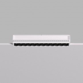 DK2532-WB Встраиваемый светильник SPACE со светодиодом под шпатлевку L240mm 220V 20W 38° 4000К IP20 белый/черный алюминий в Качканаре - kachkanar.ok-mebel.com | фото 4