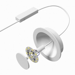 DK2700-WH Встраиваемый светильник, IP 20, 7 Вт, LED 3000, белый, алюминий в Качканаре - kachkanar.ok-mebel.com | фото 4