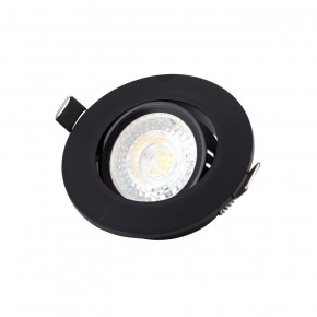 DK3020-BK Встраиваемый светильник, IP 20, 10 Вт, GU5.3, LED, черный, пластик в Качканаре - kachkanar.ok-mebel.com | фото