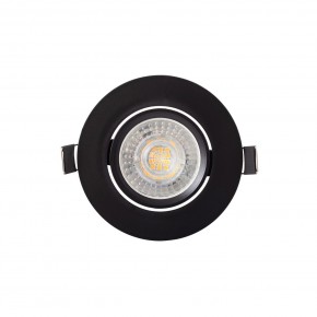 DK3020-BK Встраиваемый светильник, IP 20, 10 Вт, GU5.3, LED, черный, пластик в Качканаре - kachkanar.ok-mebel.com | фото