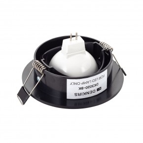 DK3020-BK Встраиваемый светильник, IP 20, 10 Вт, GU5.3, LED, черный, пластик в Качканаре - kachkanar.ok-mebel.com | фото 3
