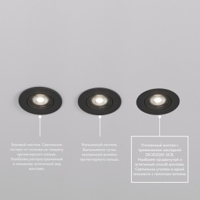 DK3020-BK Встраиваемый светильник, IP 20, 10 Вт, GU5.3, LED, черный, пластик в Качканаре - kachkanar.ok-mebel.com | фото 5