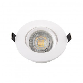 DK3020-WH Встраиваемый светильник, IP 20, 10 Вт, GU5.3, LED, белый, пластик в Качканаре - kachkanar.ok-mebel.com | фото 2