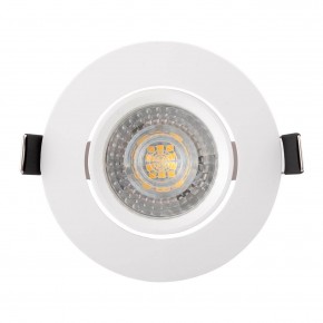 DK3020-WH Встраиваемый светильник, IP 20, 10 Вт, GU5.3, LED, белый, пластик в Качканаре - kachkanar.ok-mebel.com | фото