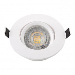 DK3020-WH Встраиваемый светильник, IP 20, 10 Вт, GU5.3, LED, белый, пластик в Качканаре - kachkanar.ok-mebel.com | фото 4