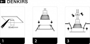 DK3021-BK Встраиваемый светильник, IP 20, 10 Вт, GU5.3, LED, черный, пластик в Качканаре - kachkanar.ok-mebel.com | фото 5