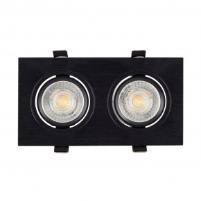 DK3022-BK Встраиваемый светильник, IP 20, 10 Вт, GU5.3, LED, черный, пластик в Качканаре - kachkanar.ok-mebel.com | фото 2