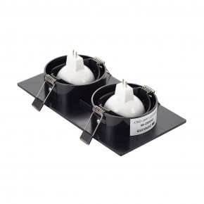 DK3022-BK Встраиваемый светильник, IP 20, 10 Вт, GU5.3, LED, черный, пластик в Качканаре - kachkanar.ok-mebel.com | фото 3