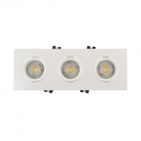 DK3023-WH Встраиваемый светильник, IP 20, 10 Вт, GU5.3, LED, белый, пластик в Качканаре - kachkanar.ok-mebel.com | фото