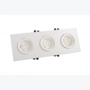 DK3023-WH Встраиваемый светильник, IP 20, 10 Вт, GU5.3, LED, белый, пластик в Качканаре - kachkanar.ok-mebel.com | фото 2