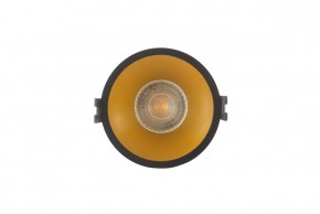 DK3026-BG Встраиваемый светильник, IP 20, 10 Вт, GU5.3, LED, черный/золотой, пластик в Качканаре - kachkanar.ok-mebel.com | фото