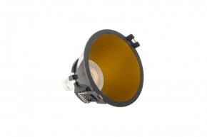 DK3026-BG Встраиваемый светильник, IP 20, 10 Вт, GU5.3, LED, черный/золотой, пластик в Качканаре - kachkanar.ok-mebel.com | фото 4
