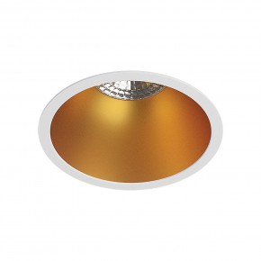 DK3026-WG Встраиваемый светильник, IP 20, 10 Вт, GU5.3, LED, белый/золотой, пластик в Качканаре - kachkanar.ok-mebel.com | фото