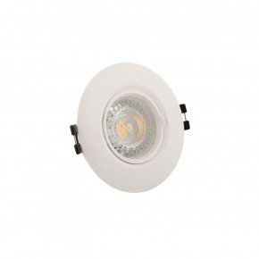 DK3028-WH Встраиваемый светильник, IP 20, 10 Вт, GU5.3, LED, белый, пластик в Качканаре - kachkanar.ok-mebel.com | фото 2